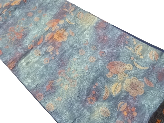 JAPANESE NAGOYA OBI / WOVEN FLOWER